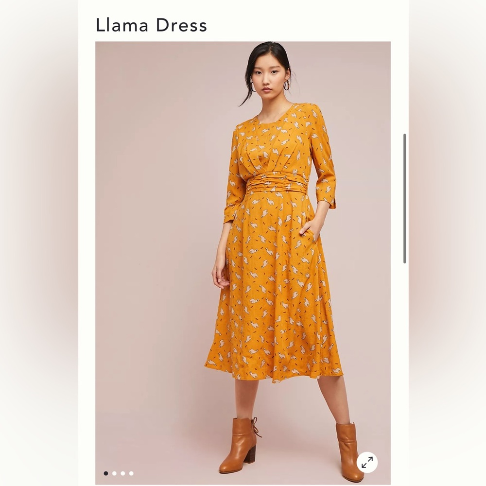 Brand new Anthropologie Lauche London Llama Dress